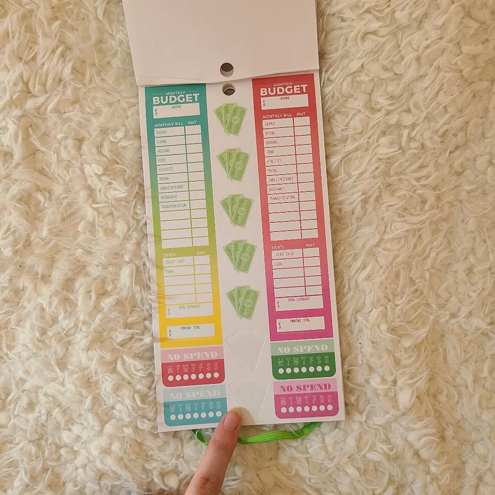 🌻 happy planner • budget sticker book